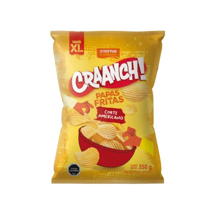 Papas Fritas Craanch! Corte Americano Tottus 350 g